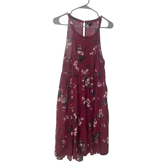 torrid Dresses & Skirts - Torrid Floral Burgundy Tank Dress